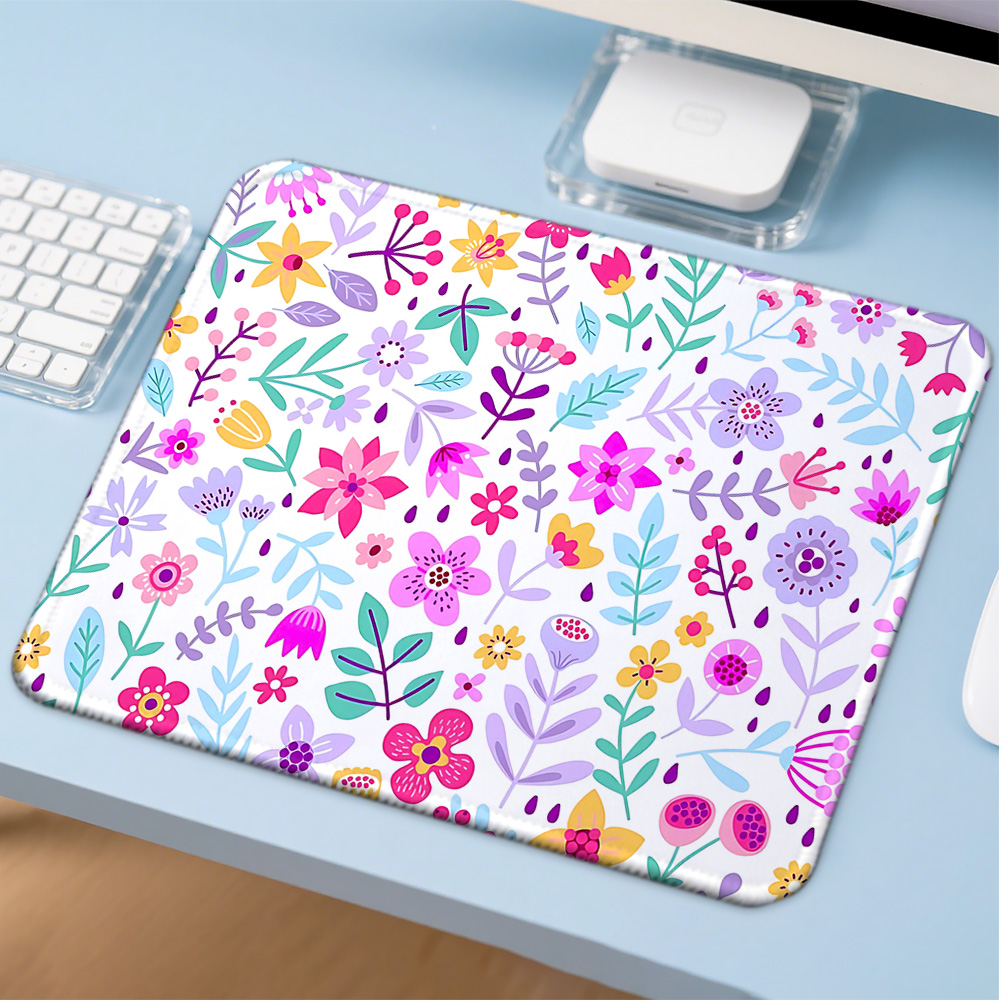 Gaming Accessories Companies - Mosepad 흩어진 꽃무늬 컴퓨터 매트 데스크