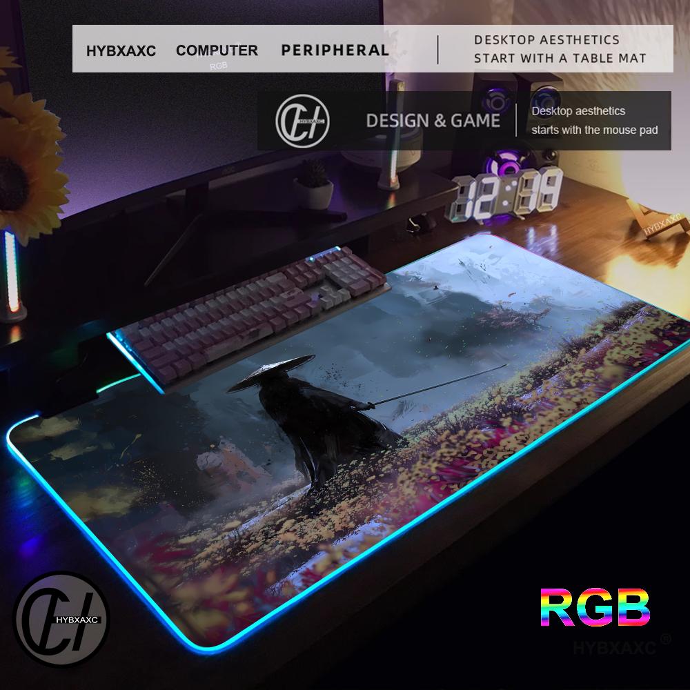 Gaming Accessories Companies - RGB 사무라이 워리어 마우스 패드 게이머