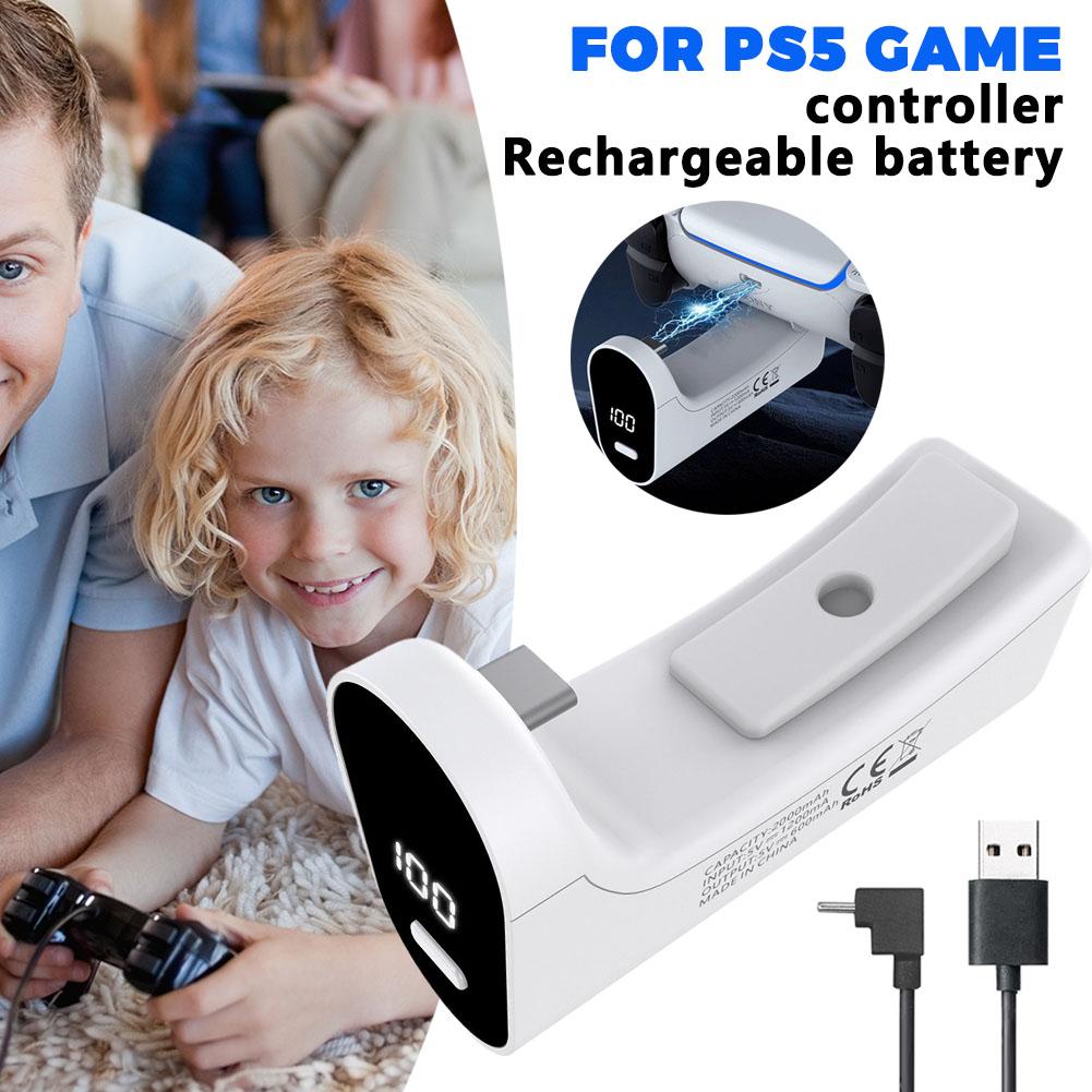 Gaming Accessories Bundle - PS5 게임 컨트롤러 충전 배터리 2000mAh