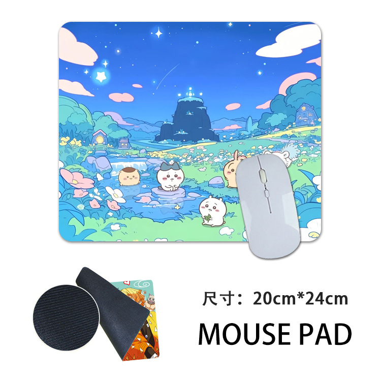 Gaming Accessories - 치이카와 시리즈 귀여운 만화 마우스 패드