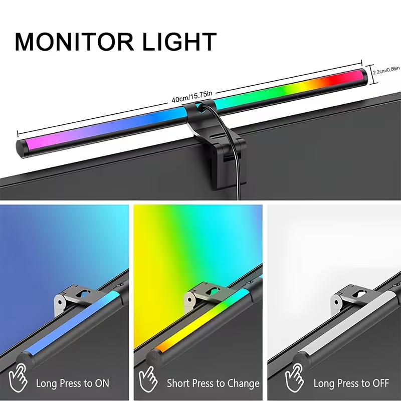 리모컨이 있는 LED 모니터 라이트 바, 무단계 조광  - Monitor Light Bar 리뷰 및 가격