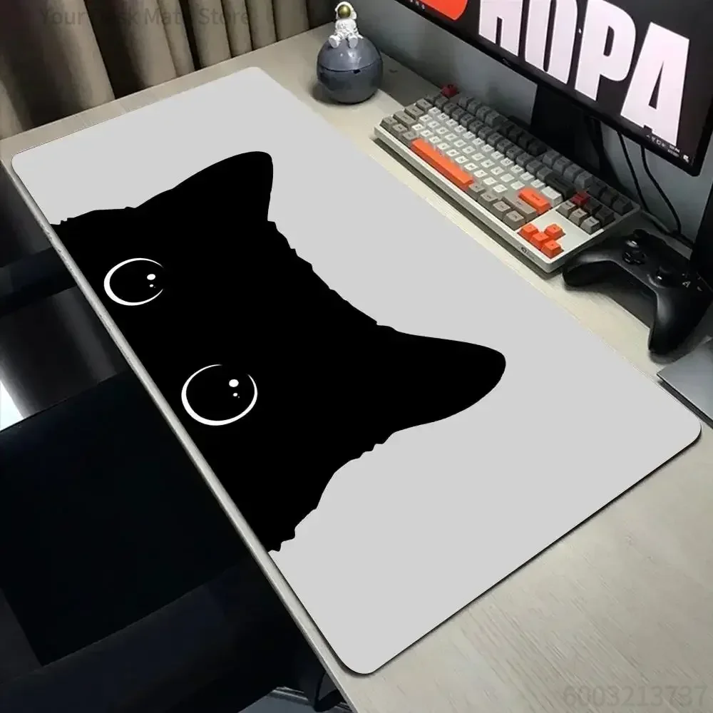 재미있는 검은 고양이 마우스 패드 귀여운 고양이 컴퓨터 - Gaming Accessories Companies 리뷰 및 가격