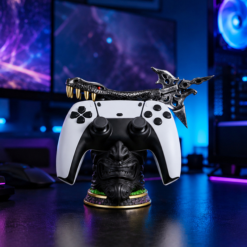 창의적인 모조 데몬 레진 게임 컨트롤러 스탠드 PS5  - Gaming Setup Accessories Xbox 리뷰 및 가격