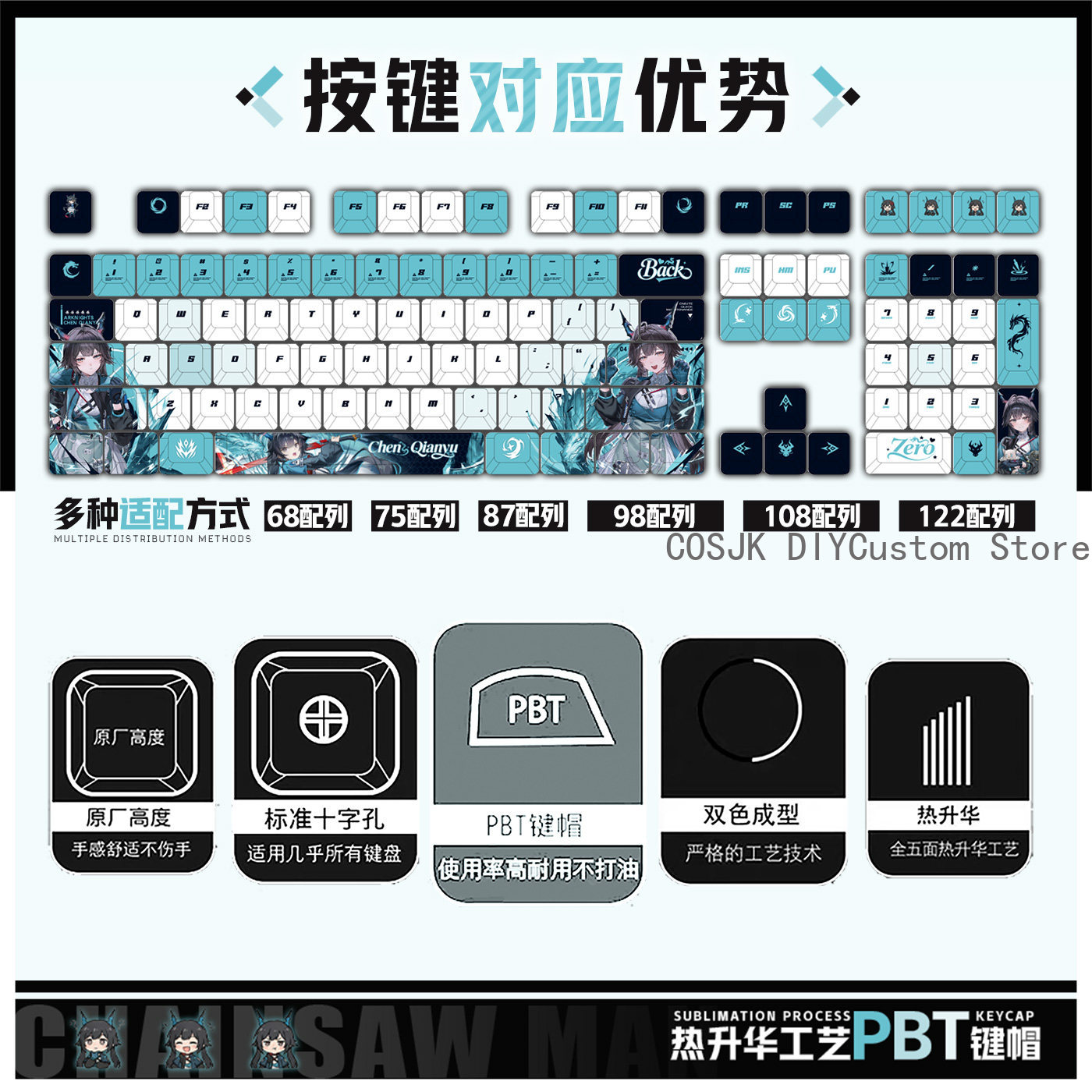 122 키 애니메이션 Chen Qianyu Arknig - Gaming Accessories 리뷰 및 가격