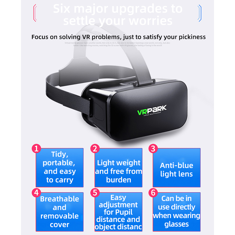 VR 안경 3D 가상 현실 헤드셋 휴대폰 렌즈 고글 장 - Gaming Accessories Bundle 리뷰 및 가격