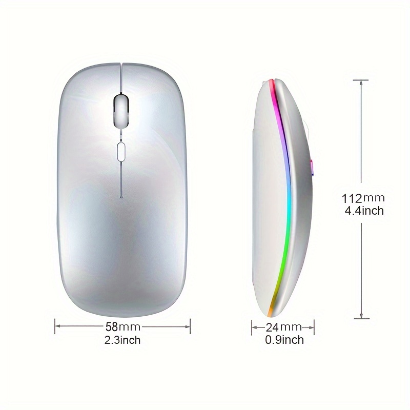 무선 마우스 RGB 충전식 USB 2.4GHz 블루투스 - Gaming Accessories 리뷰 및 가격