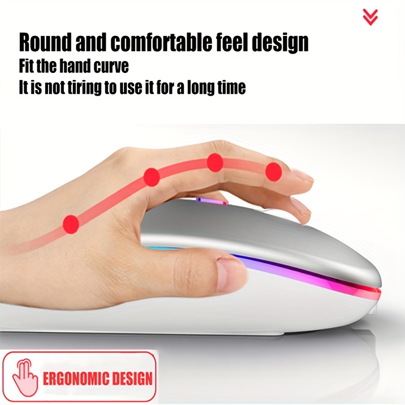 무선 마우스 RGB 충전식 USB 2.4GHz 블루투스 - Gaming Accessories 리뷰 및 가격