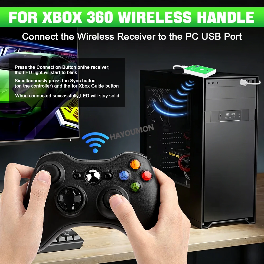 Xbox 360 게임패드 컨트롤러용 무선 게임 수신기  - Play Gaming Accessories Xbox Controller 리뷰 및 가격